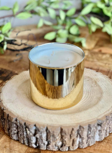 Seasonal hand-poured luxury soy candle crafted in Tennessee
